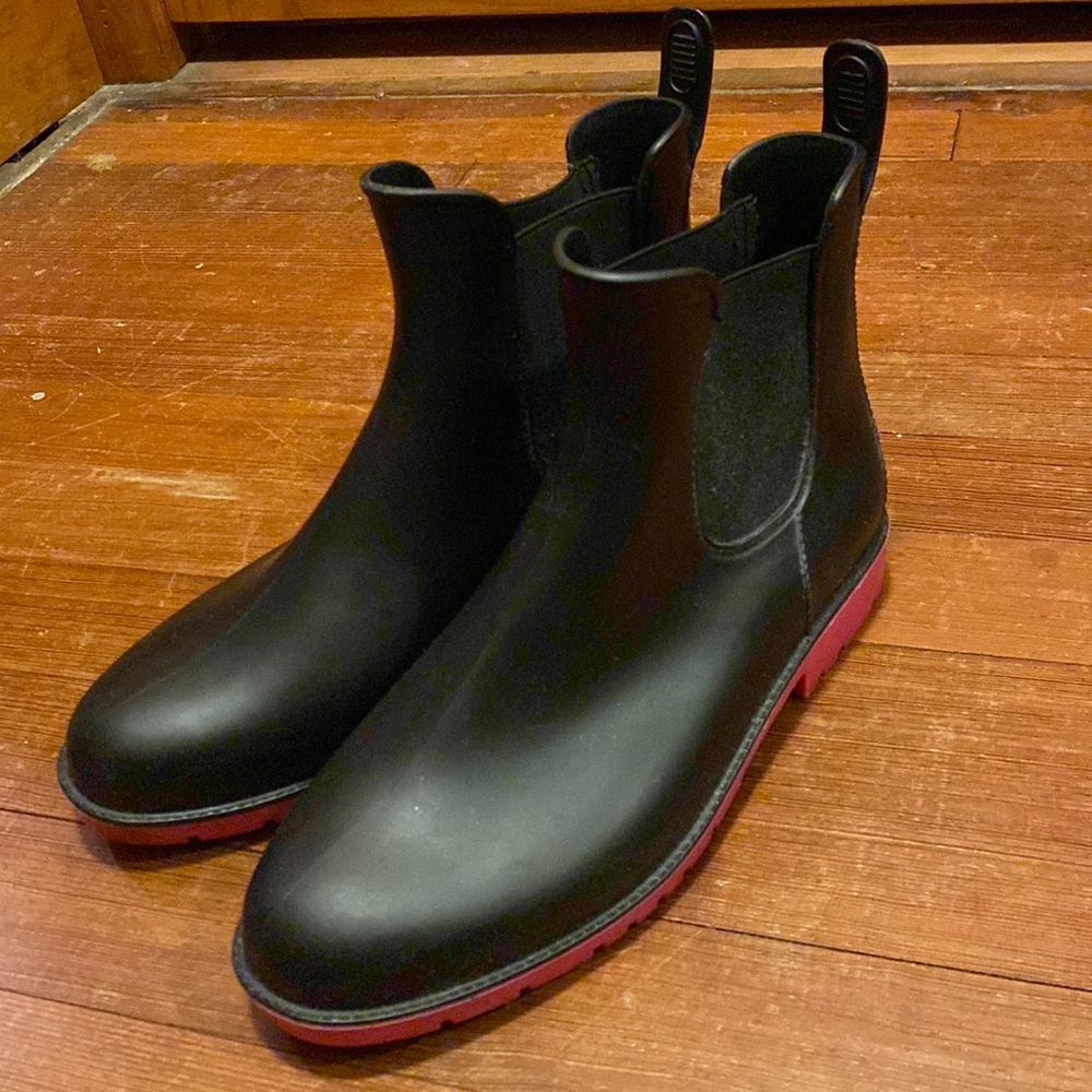 โ SOLD โจ Women's Ankle Rain Boots Waterproof Chelsea Boots - Picture 7 of 11